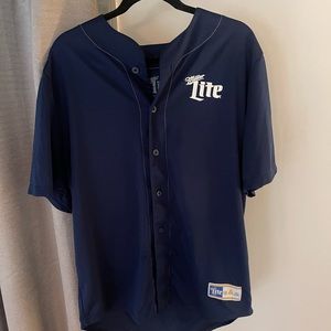 Miller Lite baseball jersey